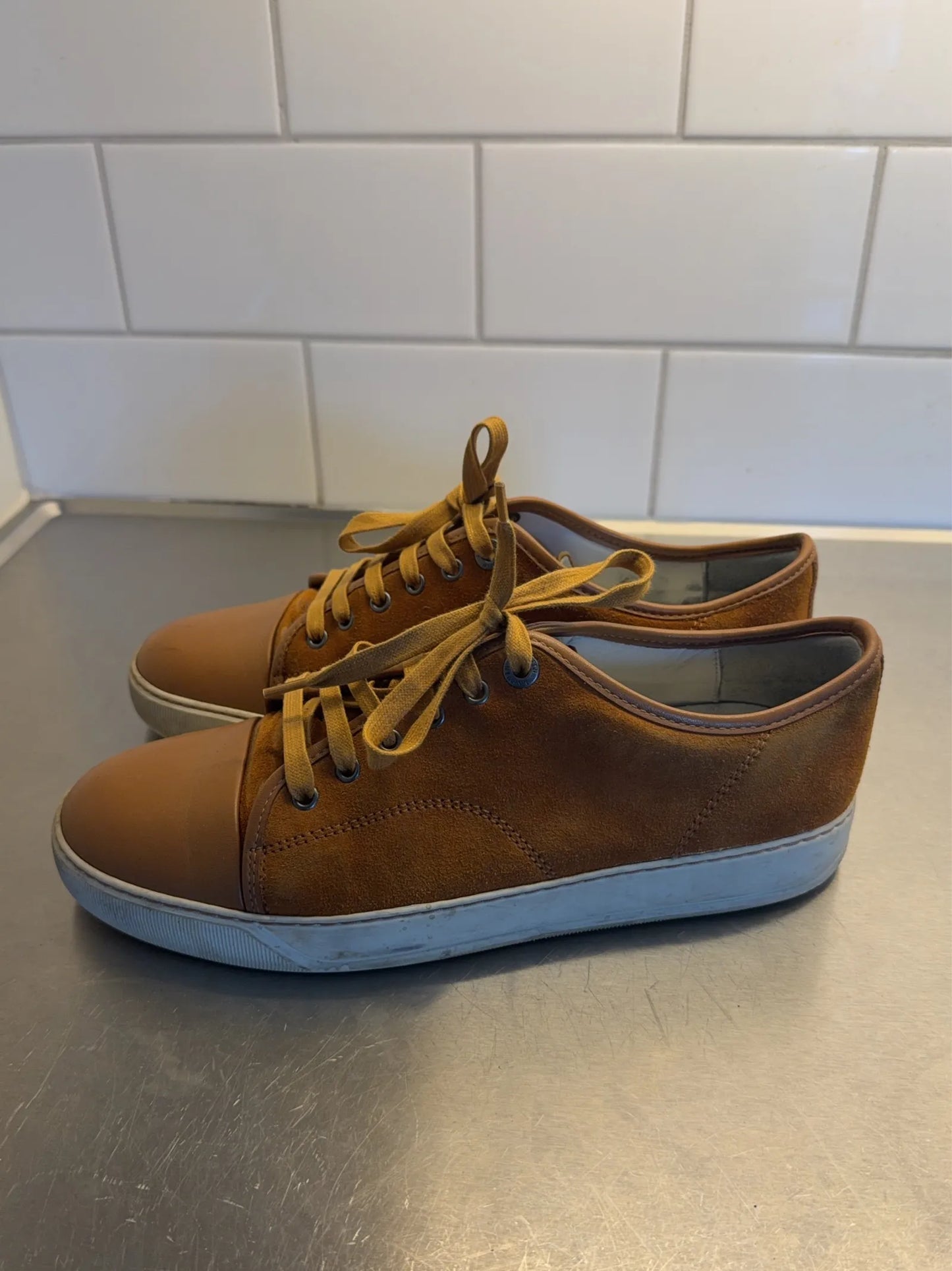 Lanvin Dbb1 Nappa Cap Toe-sneakers