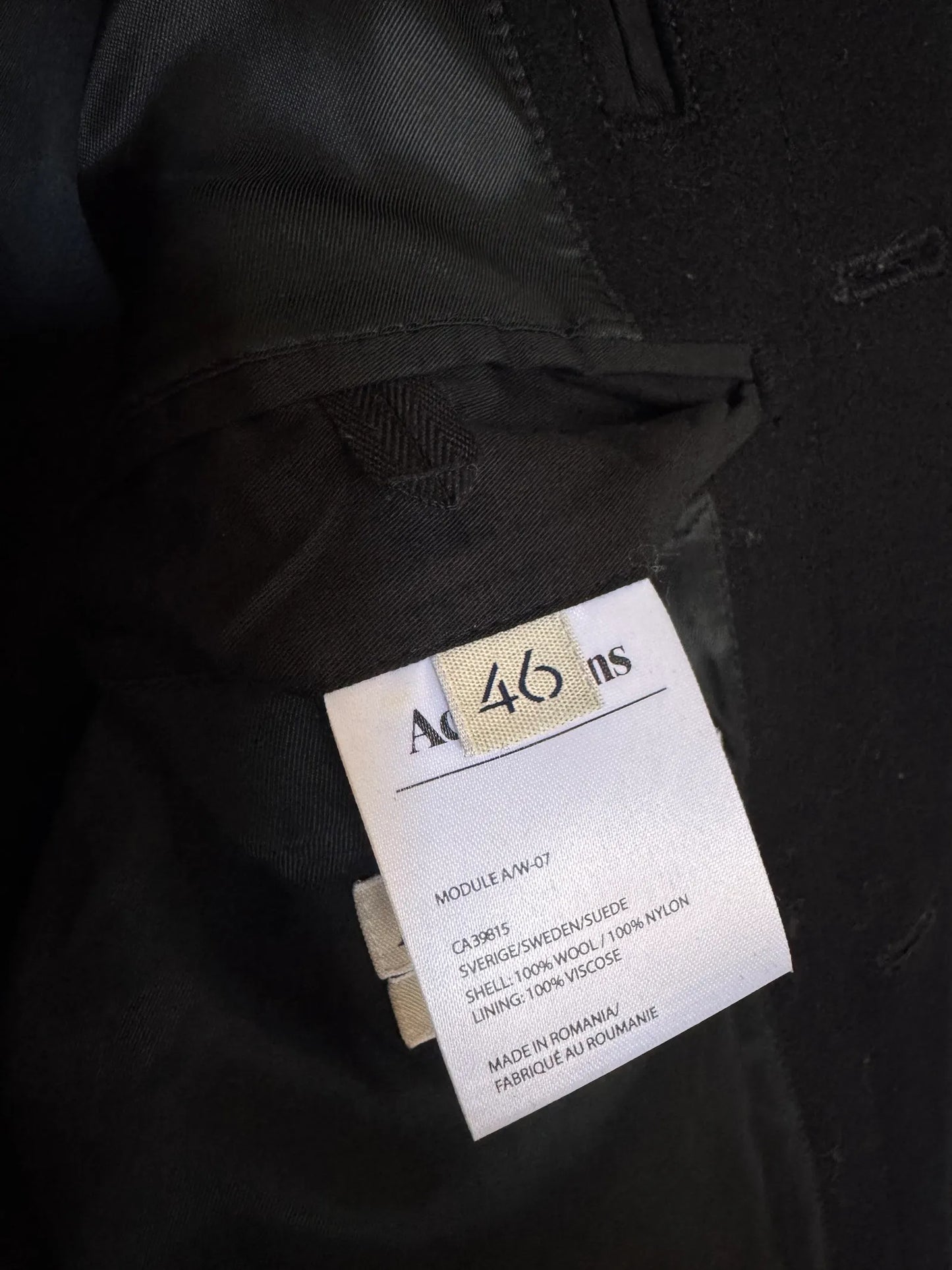 Acne Studios A/w07 Jacket