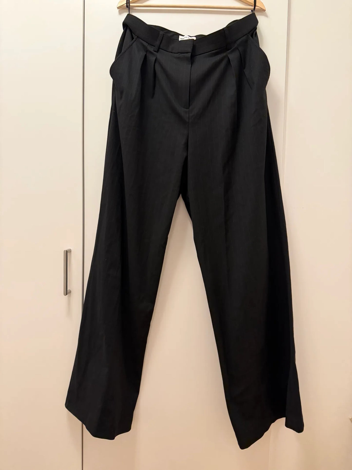 Rebecca Vallance Charlie Pinstripe Wide Leg Suit Trousers