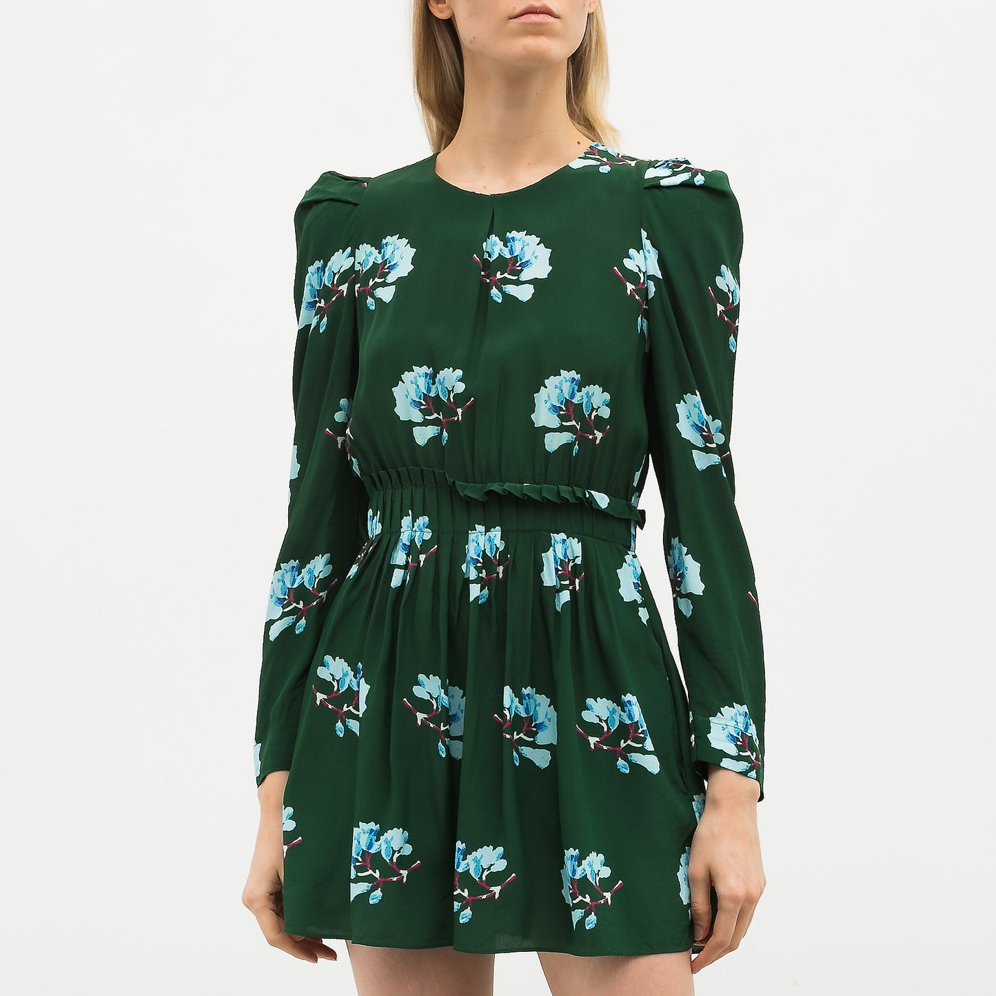 Maje Ikoise Silk Romper-jumpsuit
