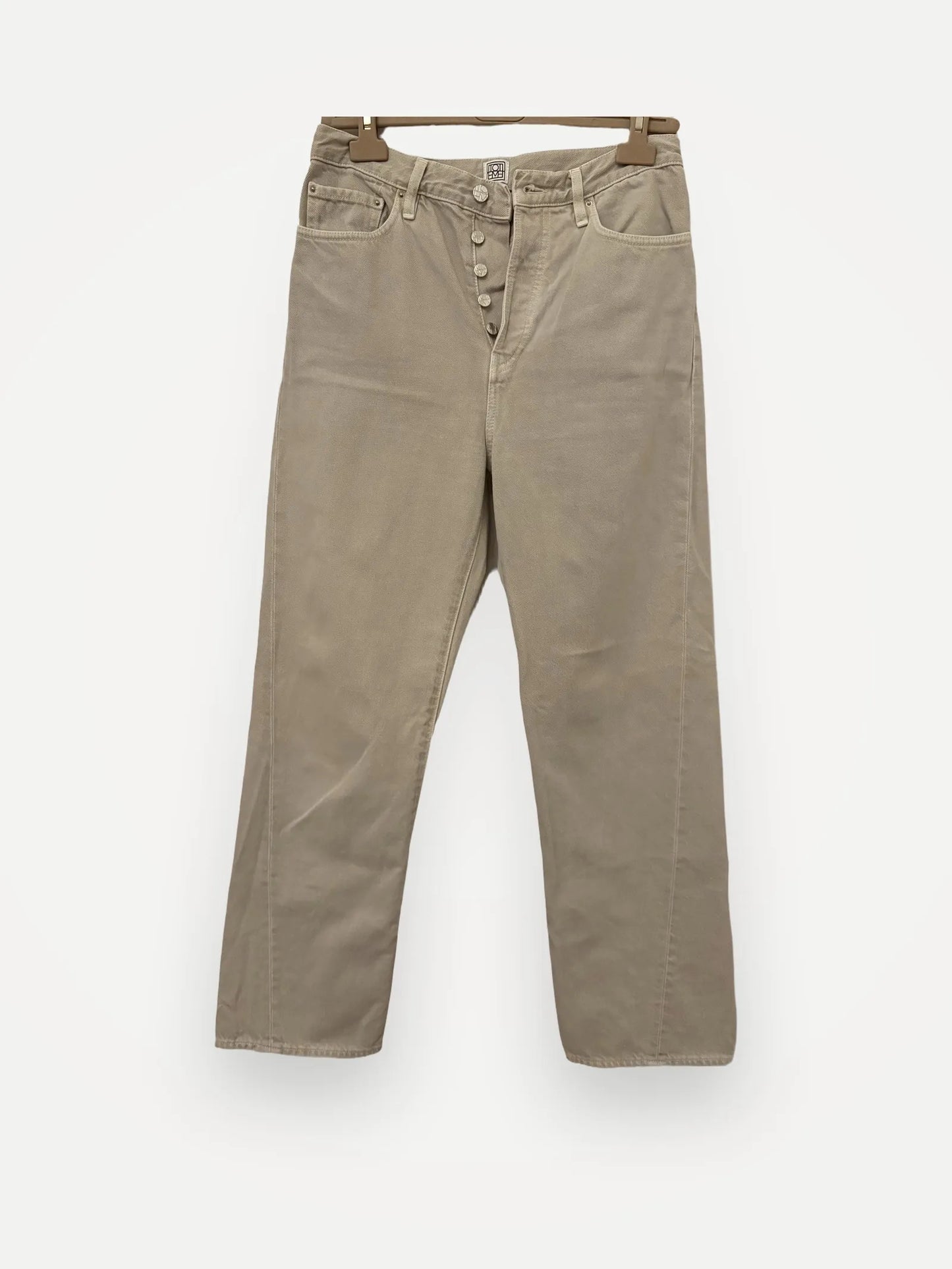 Toteme Twisted Seam Full Length Smoke Grey Jeans