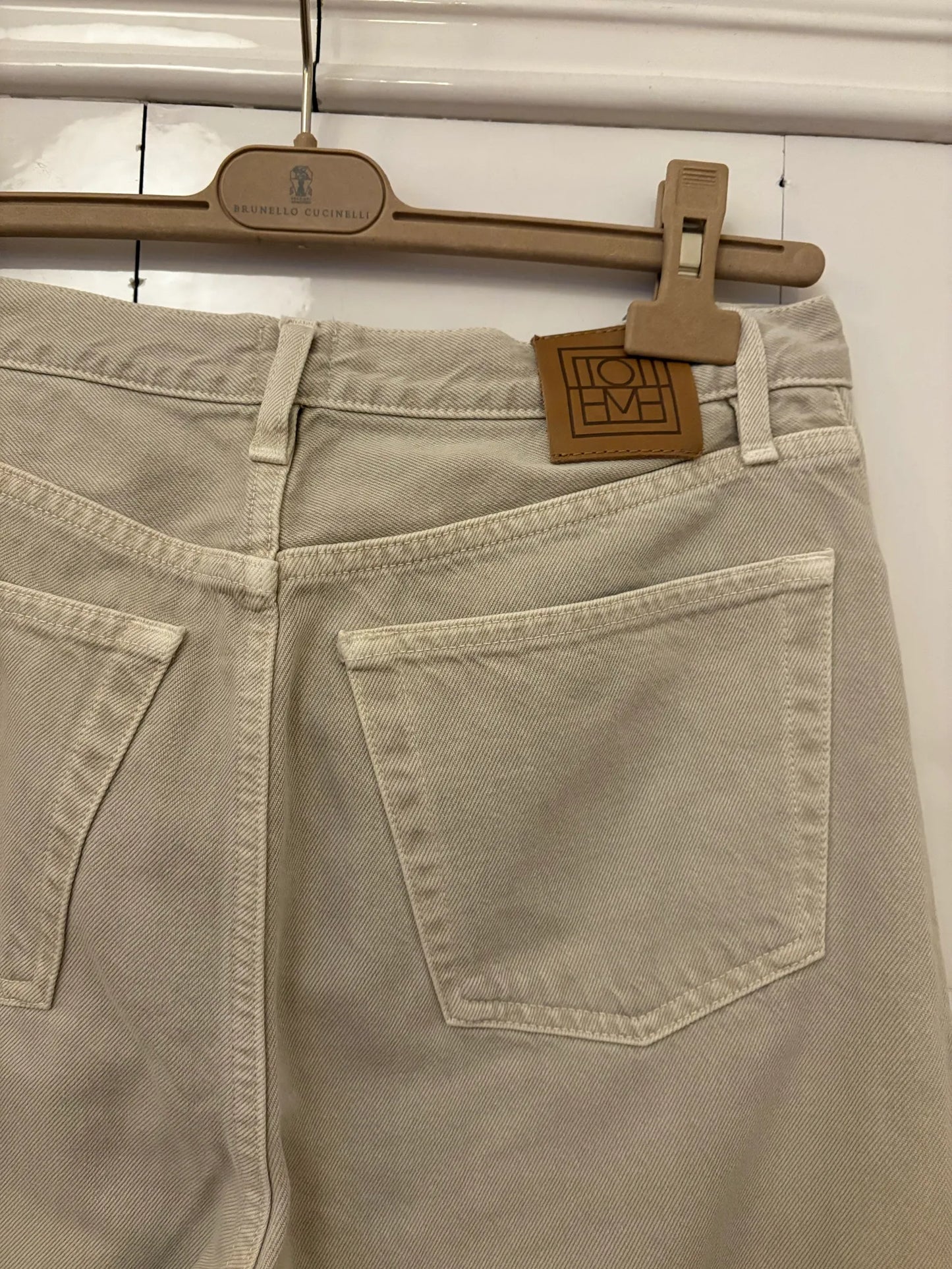 Toteme Twisted Seam Full Length Smoke Grey Jeans
