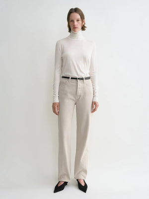 Toteme Twisted Seam Full Length Smoke Grey Jeans