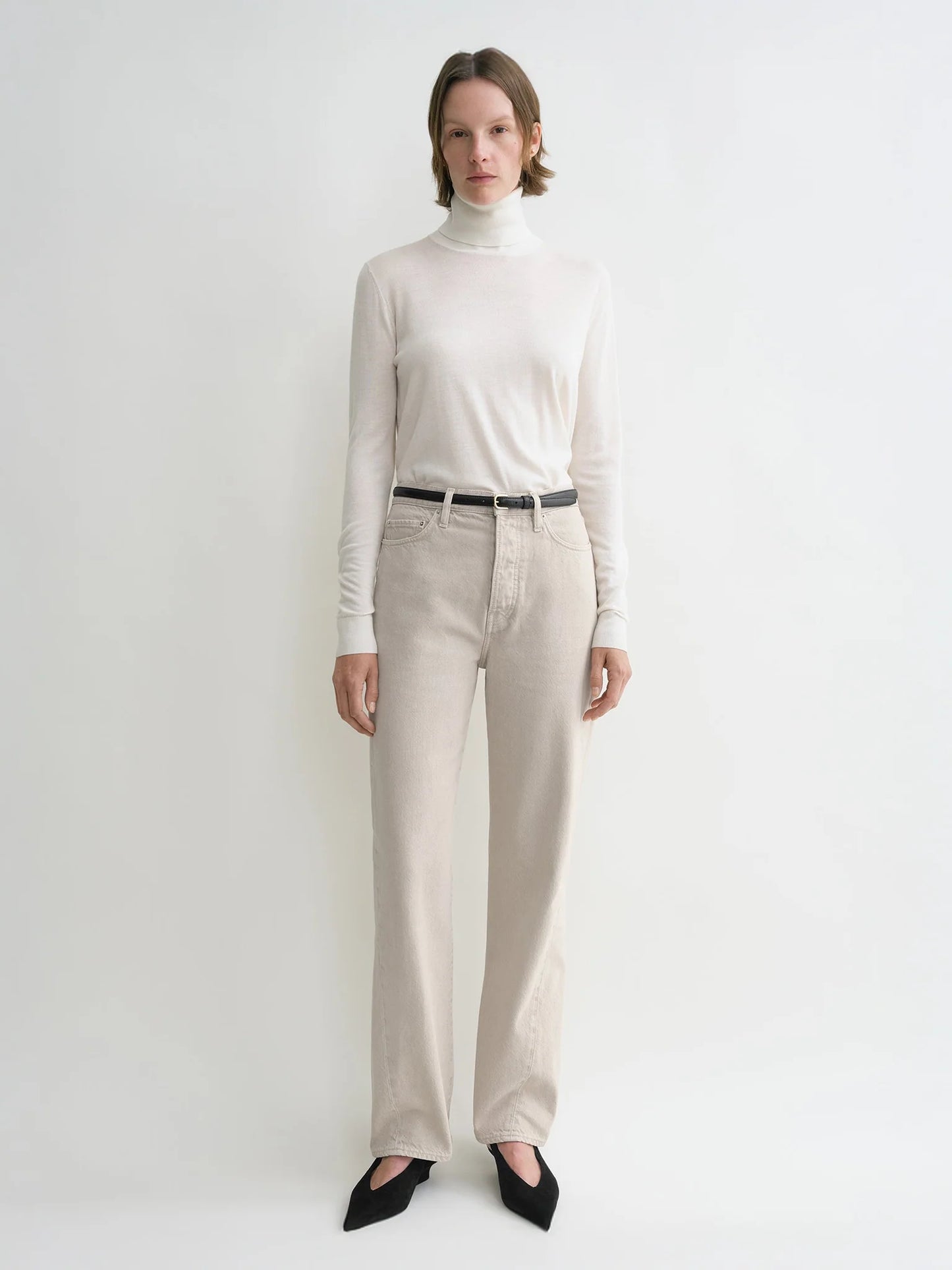 Toteme Twisted Seam Full Length Smoke Grey Jeans