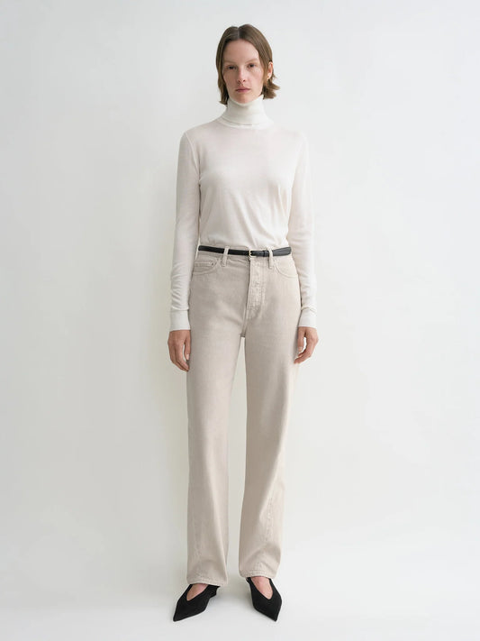 Toteme Twisted Seam Full Length Smoke Grey-jeans