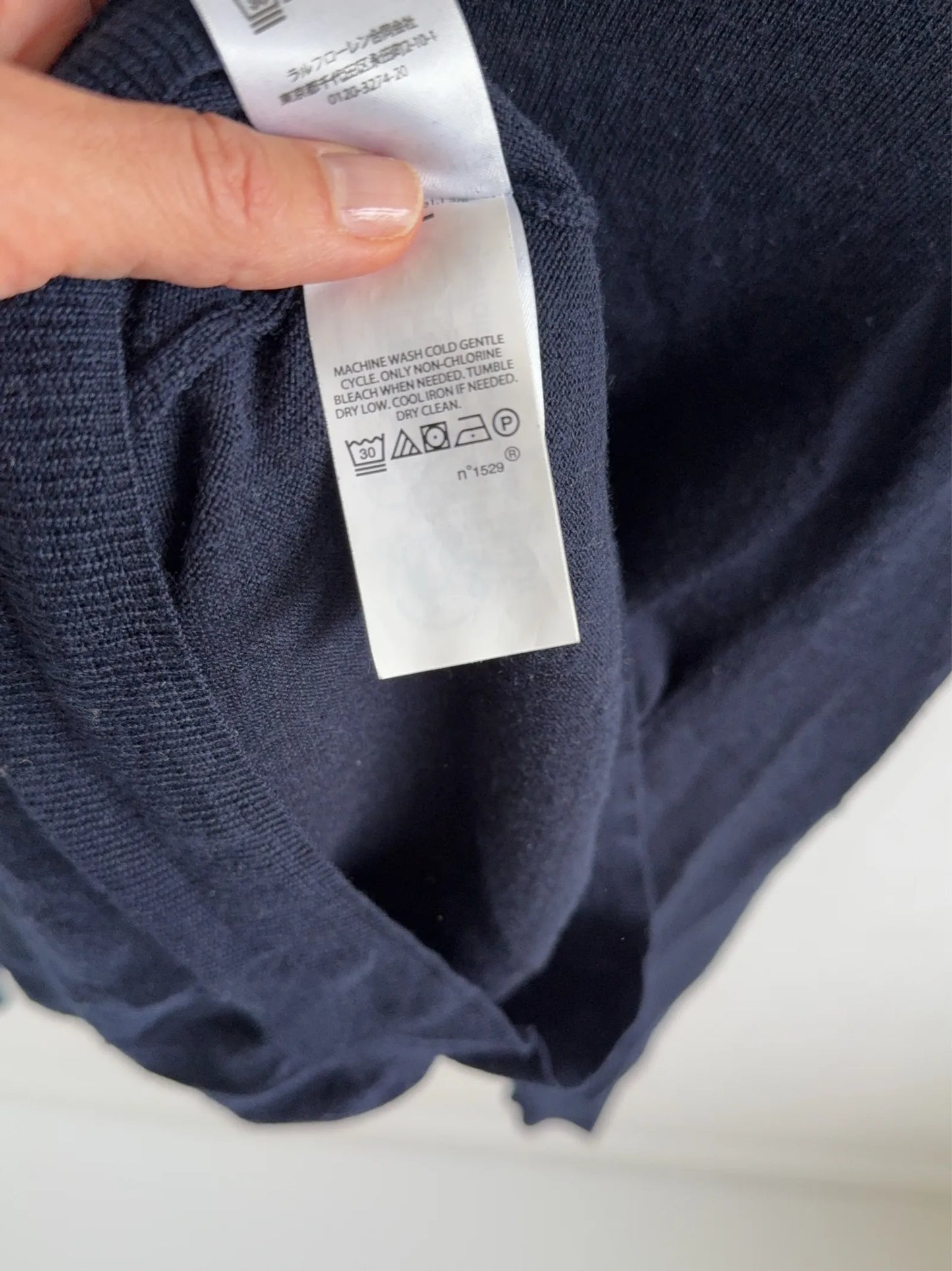 Ralph Lauren Slim Fit Washable Merino Wool-ulltröja