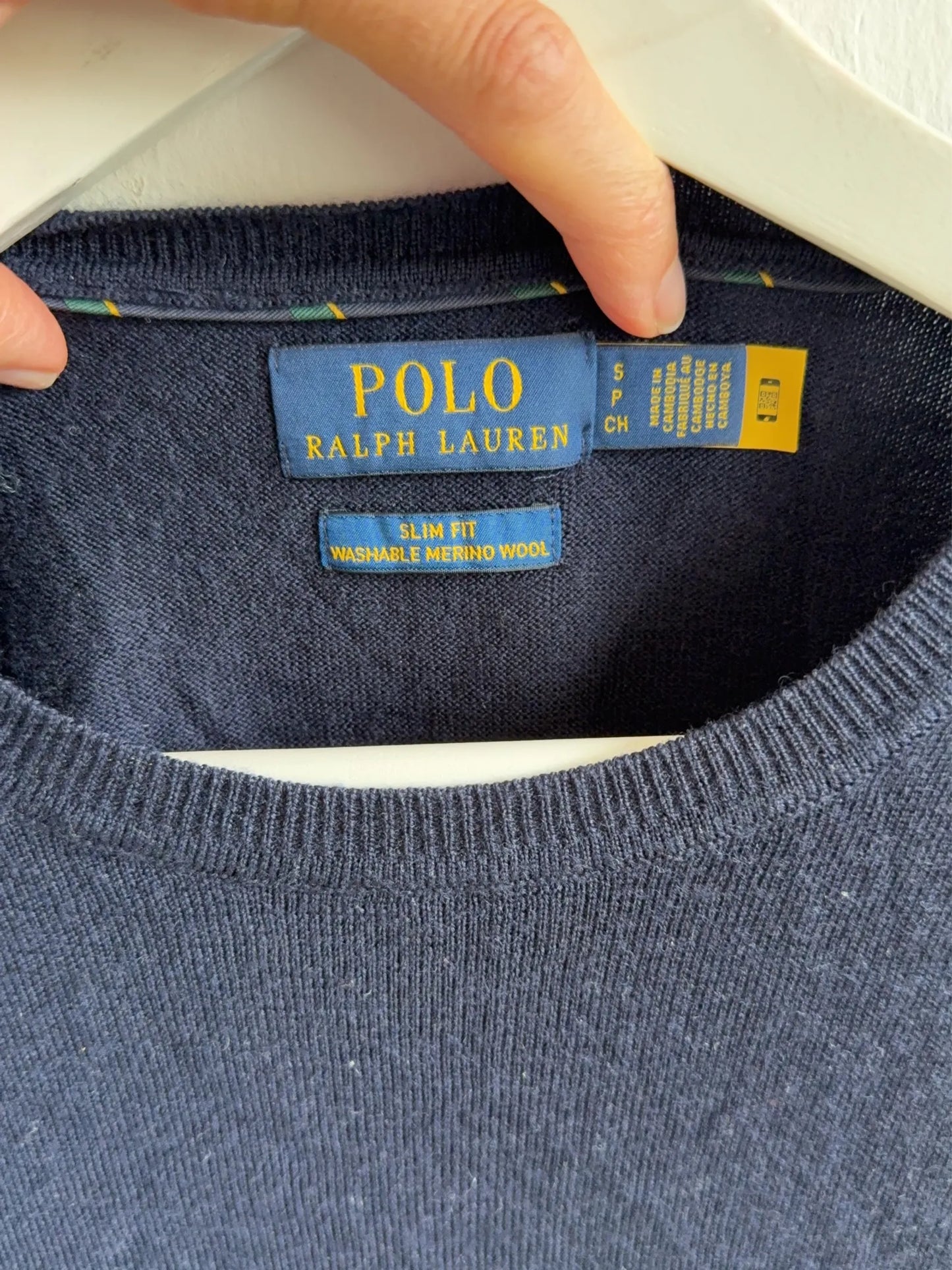 Ralph Lauren Slim Fit Washable Merino Wool-ulltröja