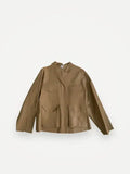 Toteme Army Leather Camel-skinnjacka