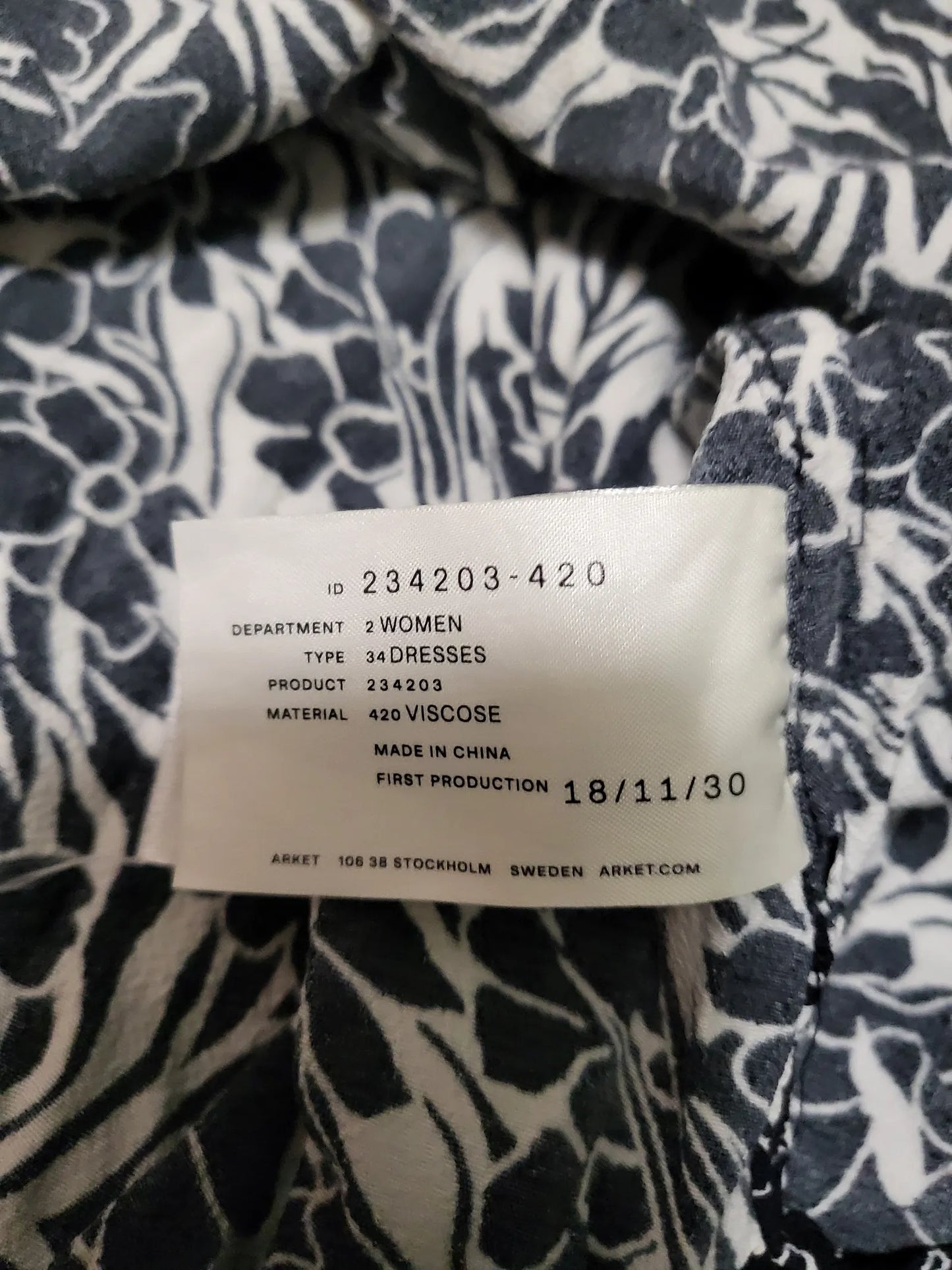 Arket Printed Maxi-klänning