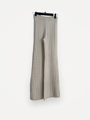 Soft Goat Cable Knit-kashmirbyxor NWT