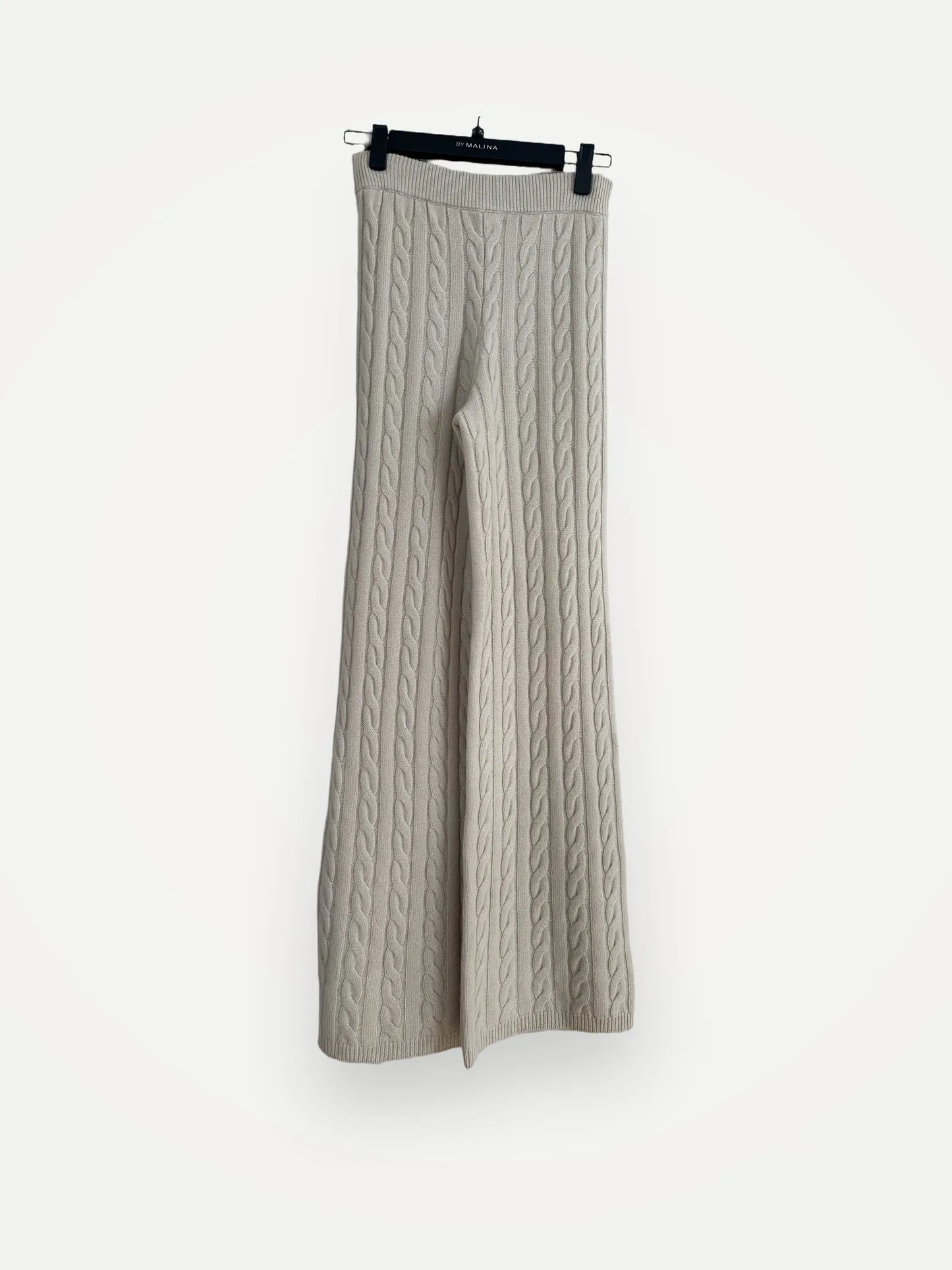 Soft Goat Cable Knit-kashmirbyxor NWT
