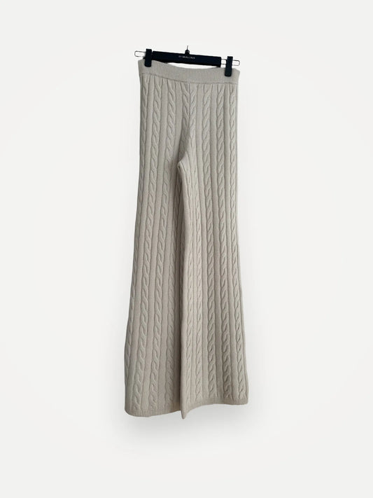 Soft Goat Cable Knit-kashmirbyxor NWT