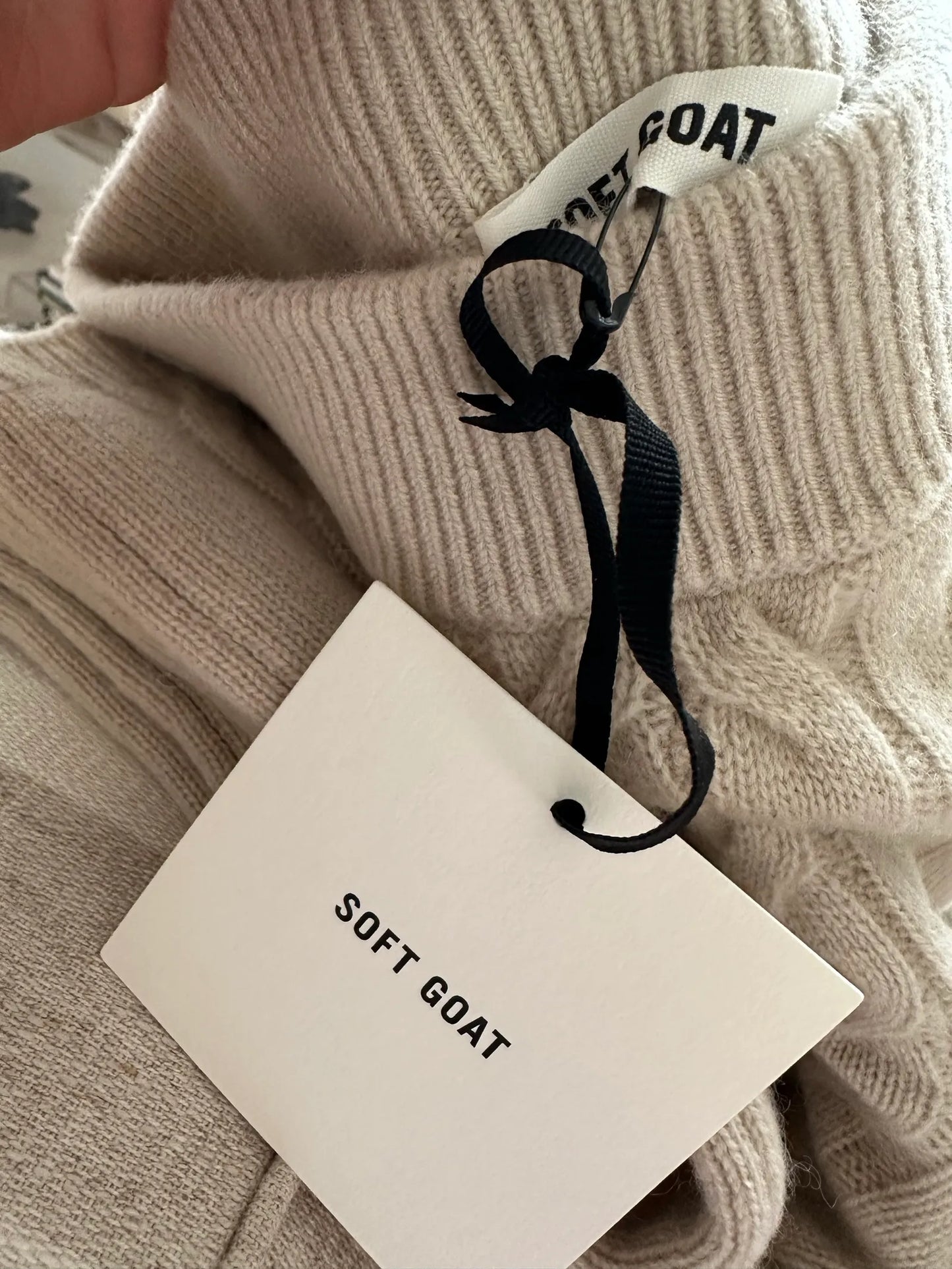 Soft Goat Cable Knit-kashmirbyxor NWT
