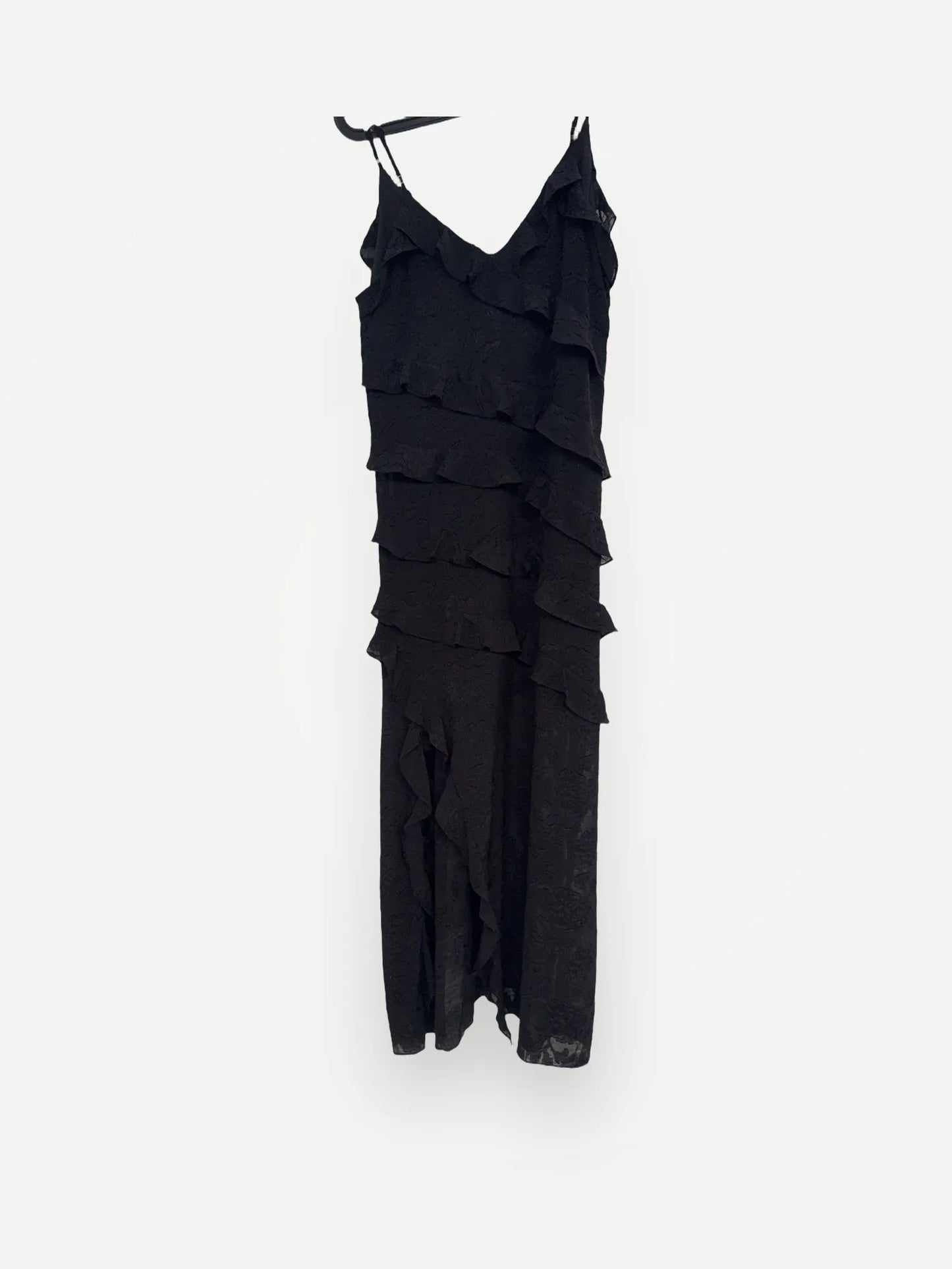 Neo Noir Palazzo Burnout Dress