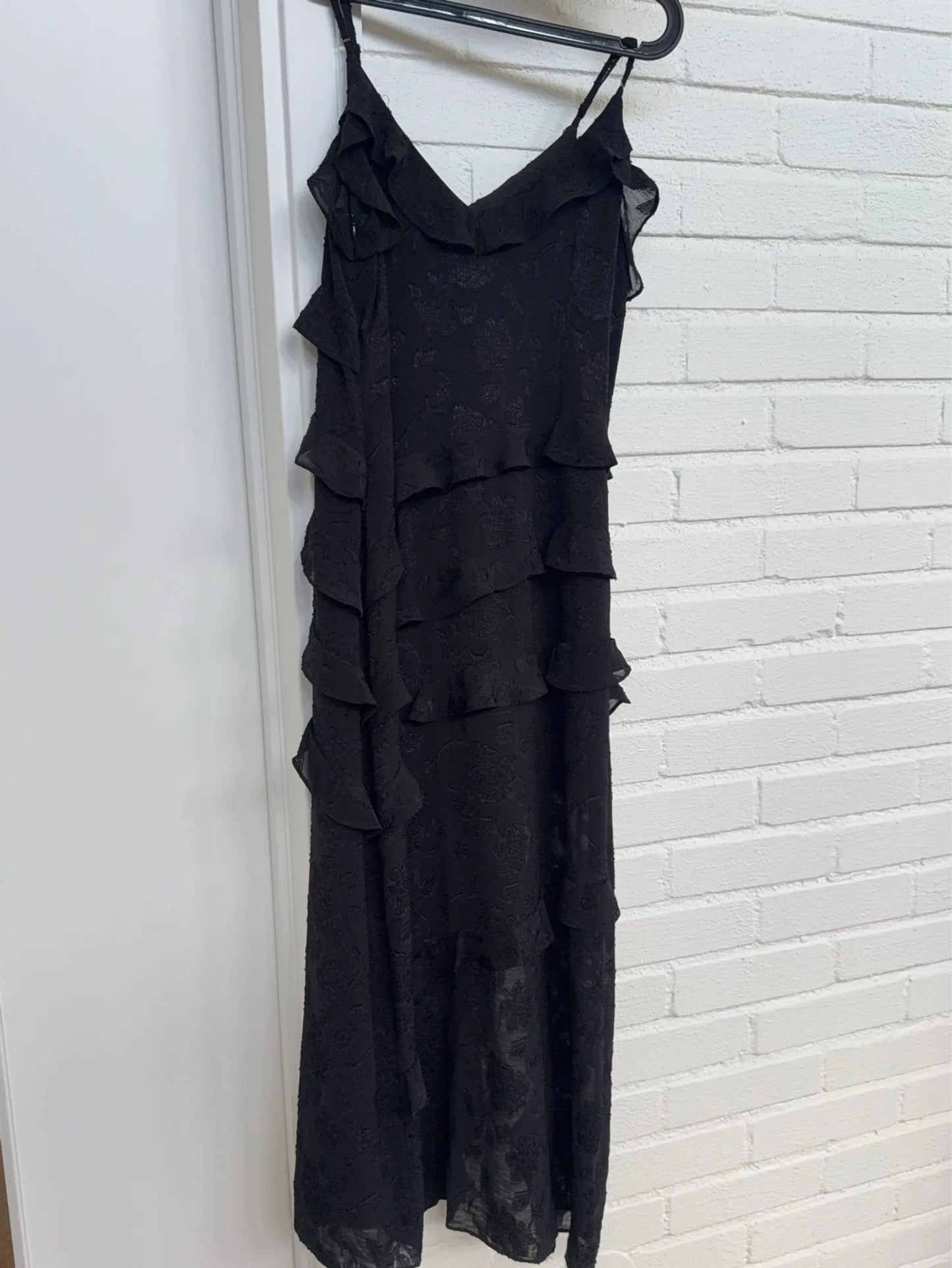 Neo Noir Palazzo Burnout Dress