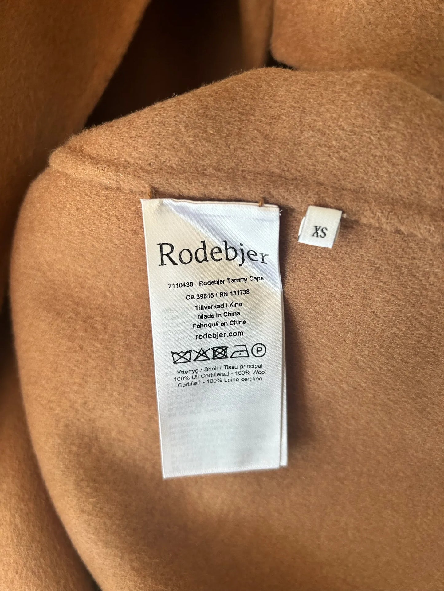 Rodebjer Tammy Cape-ulljacka NWT