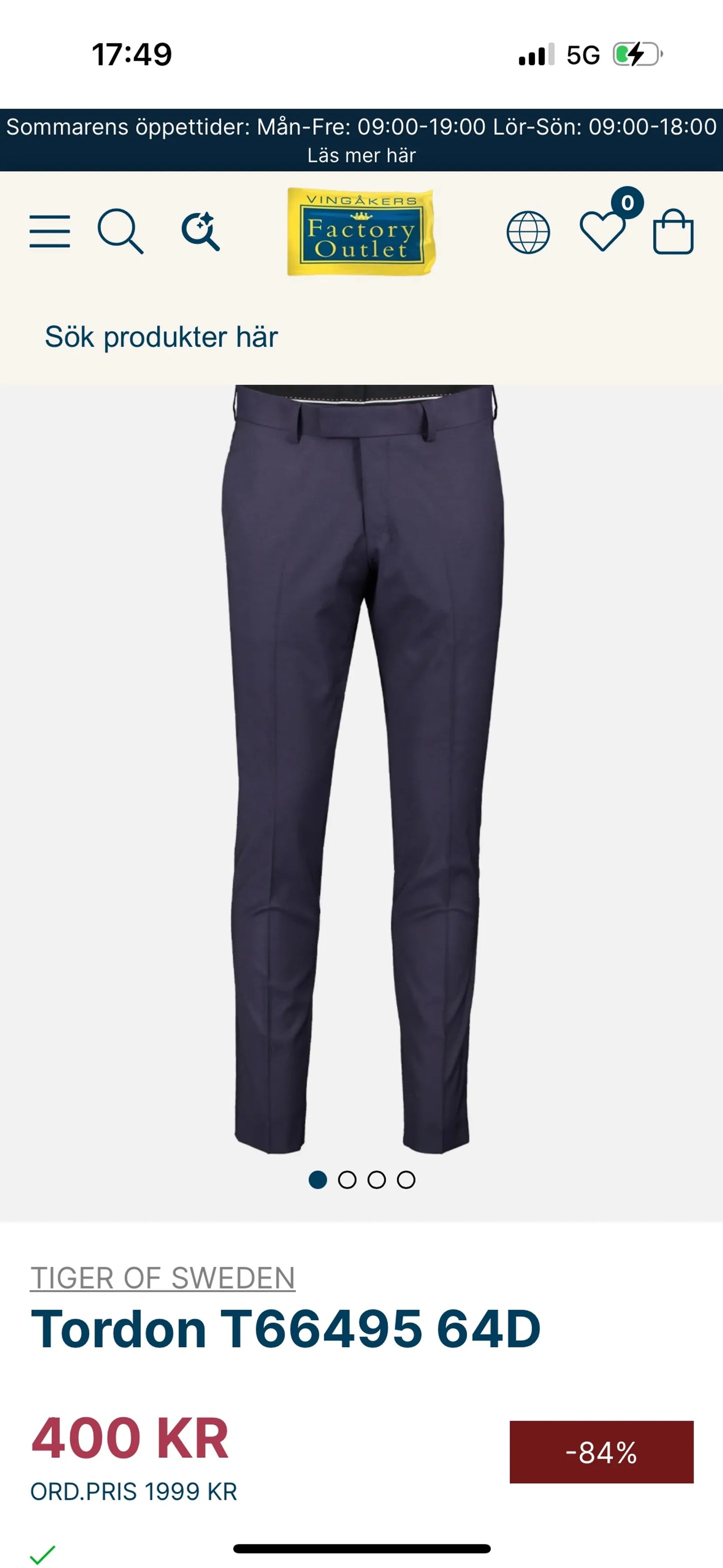 Tiger of Sweden Suit Trousers