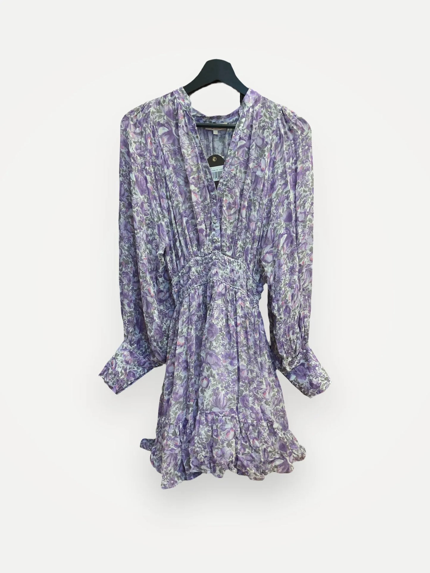 By Timo Purple Flower Georgette-klänning NWT