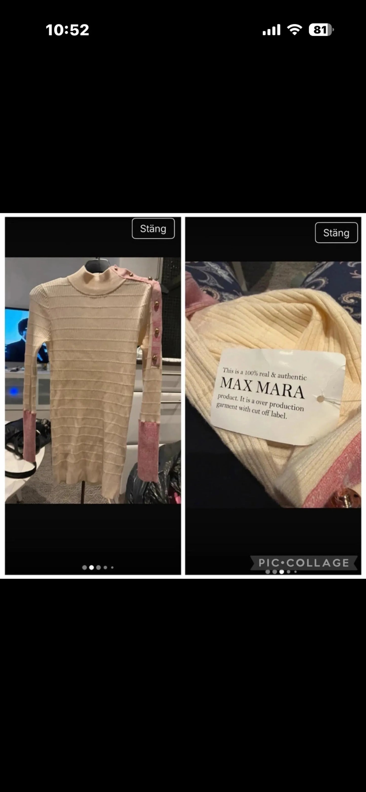 Max Mara-polotröja NWOT