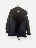Acne Studios Velocite Shearling In Black Leather jacket