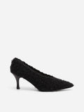 Flattered Fabienne Black Pile Heels