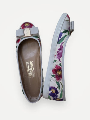 Salvatore Ferragamo Capra Bann Ballet flats
