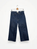 Frame Denim Le Italien Wide Leg Crop In Rinse Jeans
