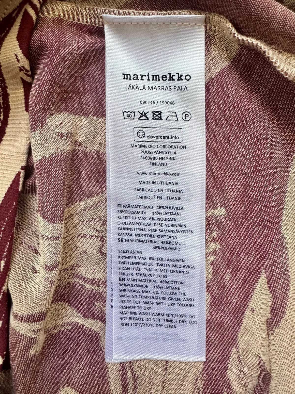 Marimekko-topp