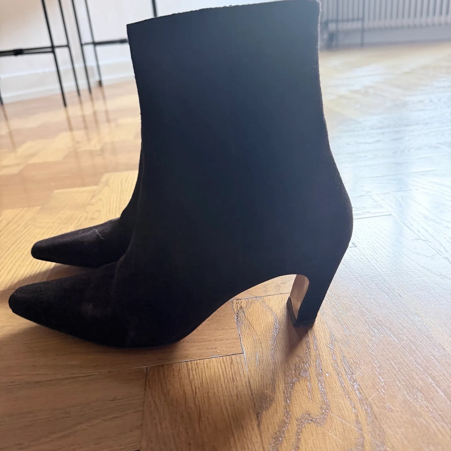 Flattered Xena Leather Brown Suede Boots