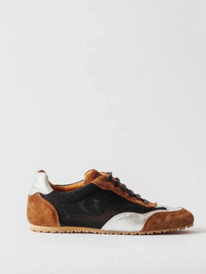 Blankens The May Black And Silver-skinnsneakers NWT