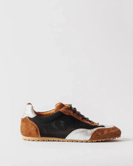 Blankens The May Black And Silver-skinnsneakers NWT
