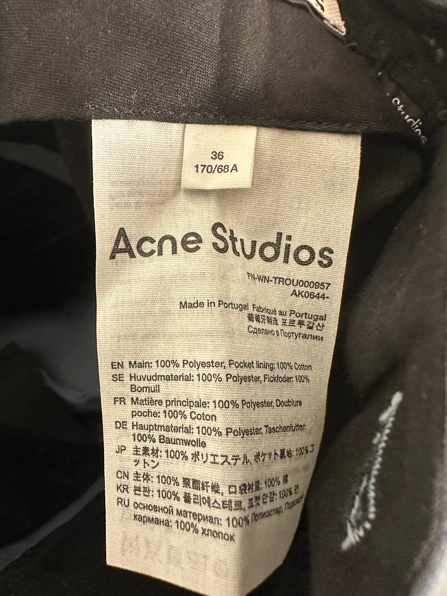Acne Studios-kostymbyxor