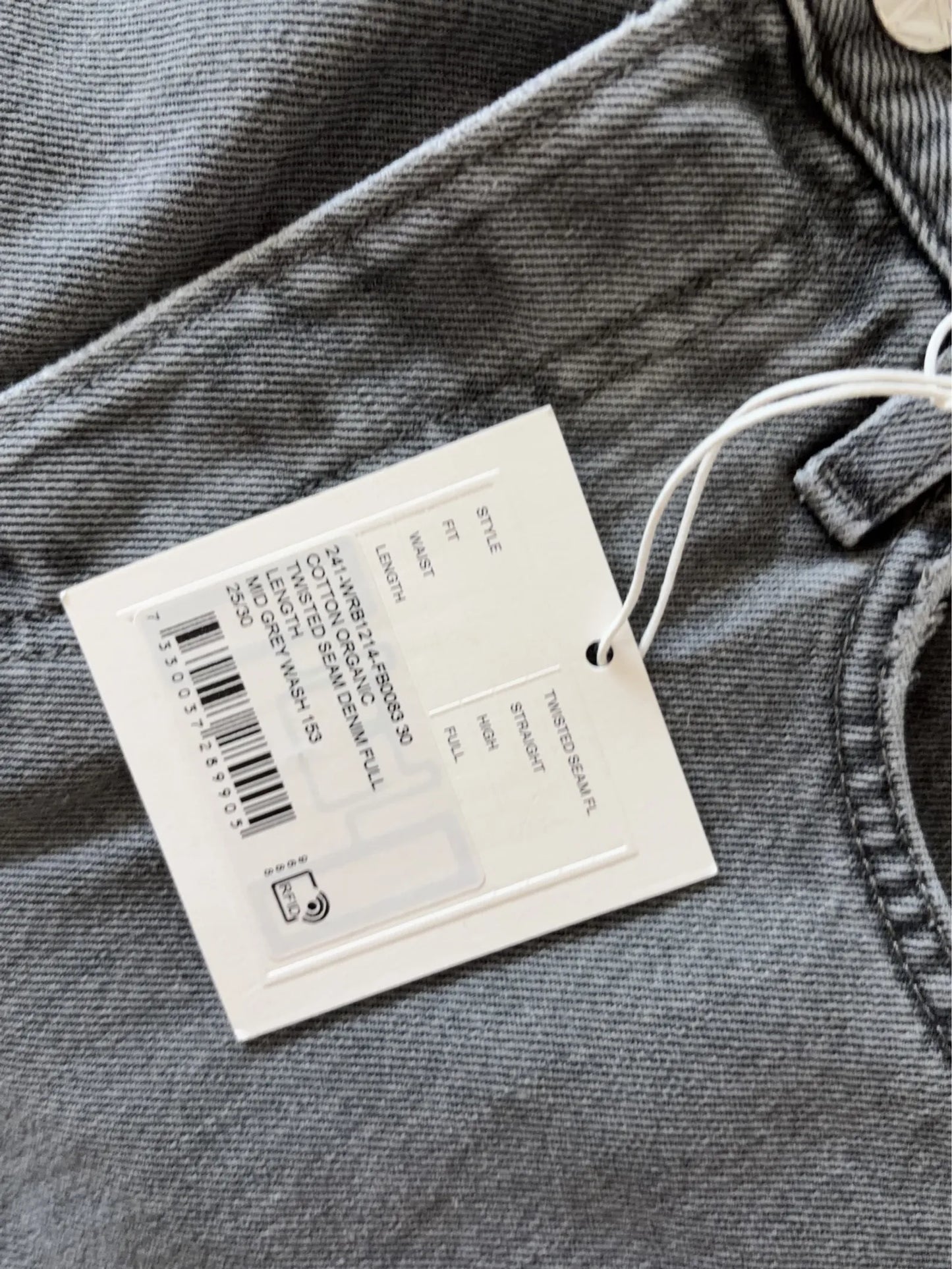 Toteme Twisted Seam Denim Full Length Jeans