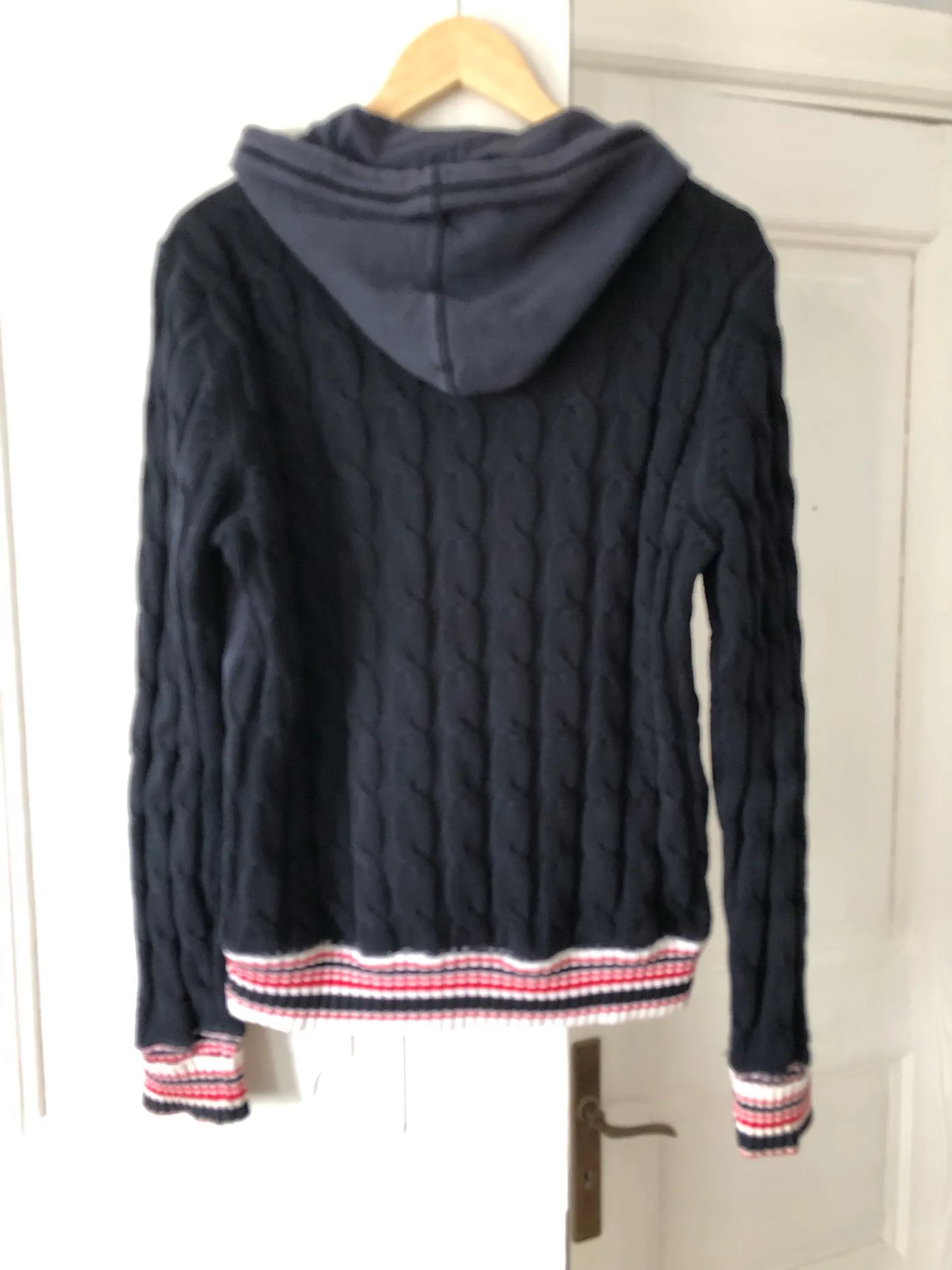 Dolce & Gabbana Yacht Racing Team Zipper Cable Knit Hoodie