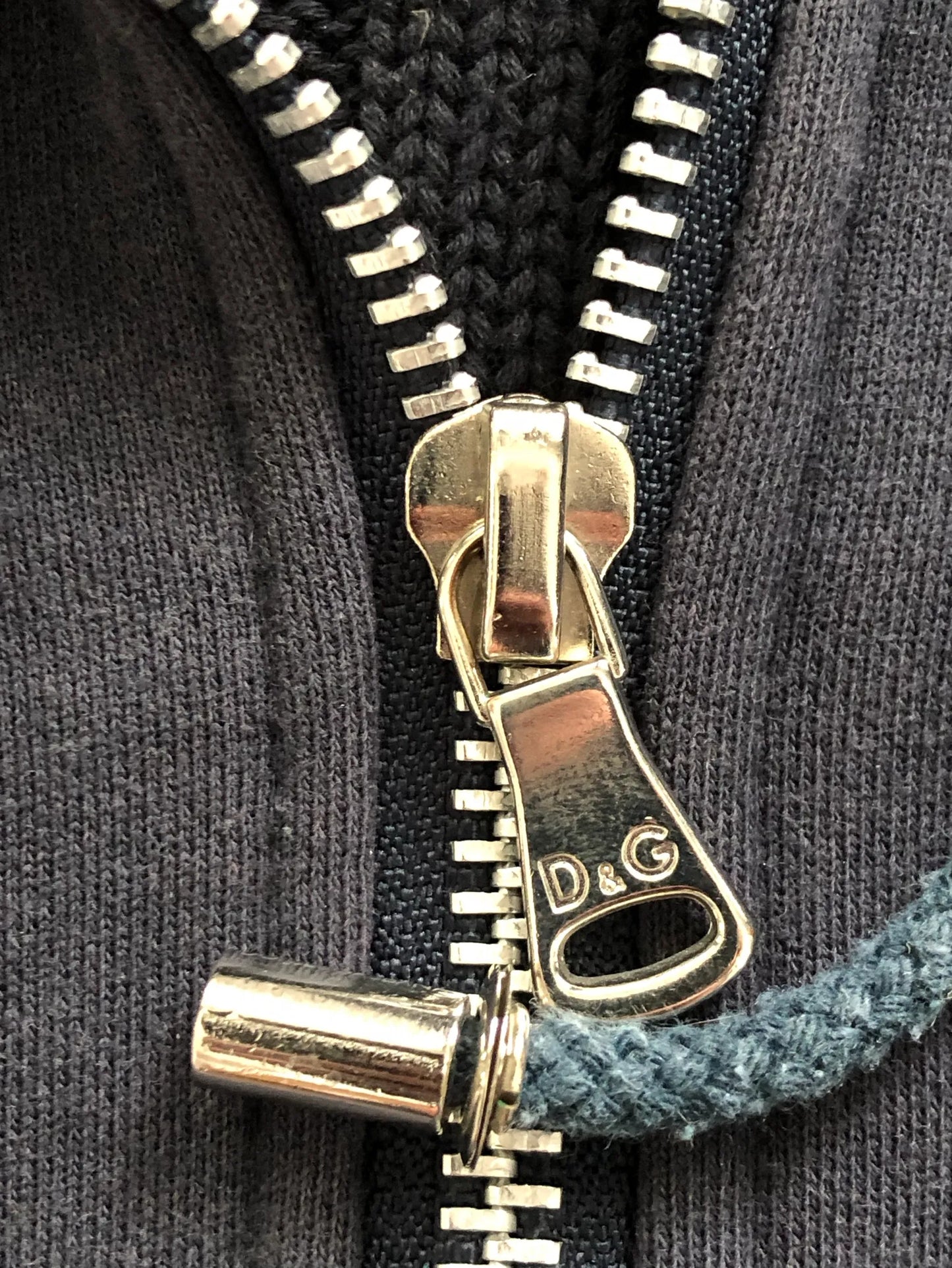 Dolce & Gabbana Yacht Racing Team Zipper Cable Knit Hoodie