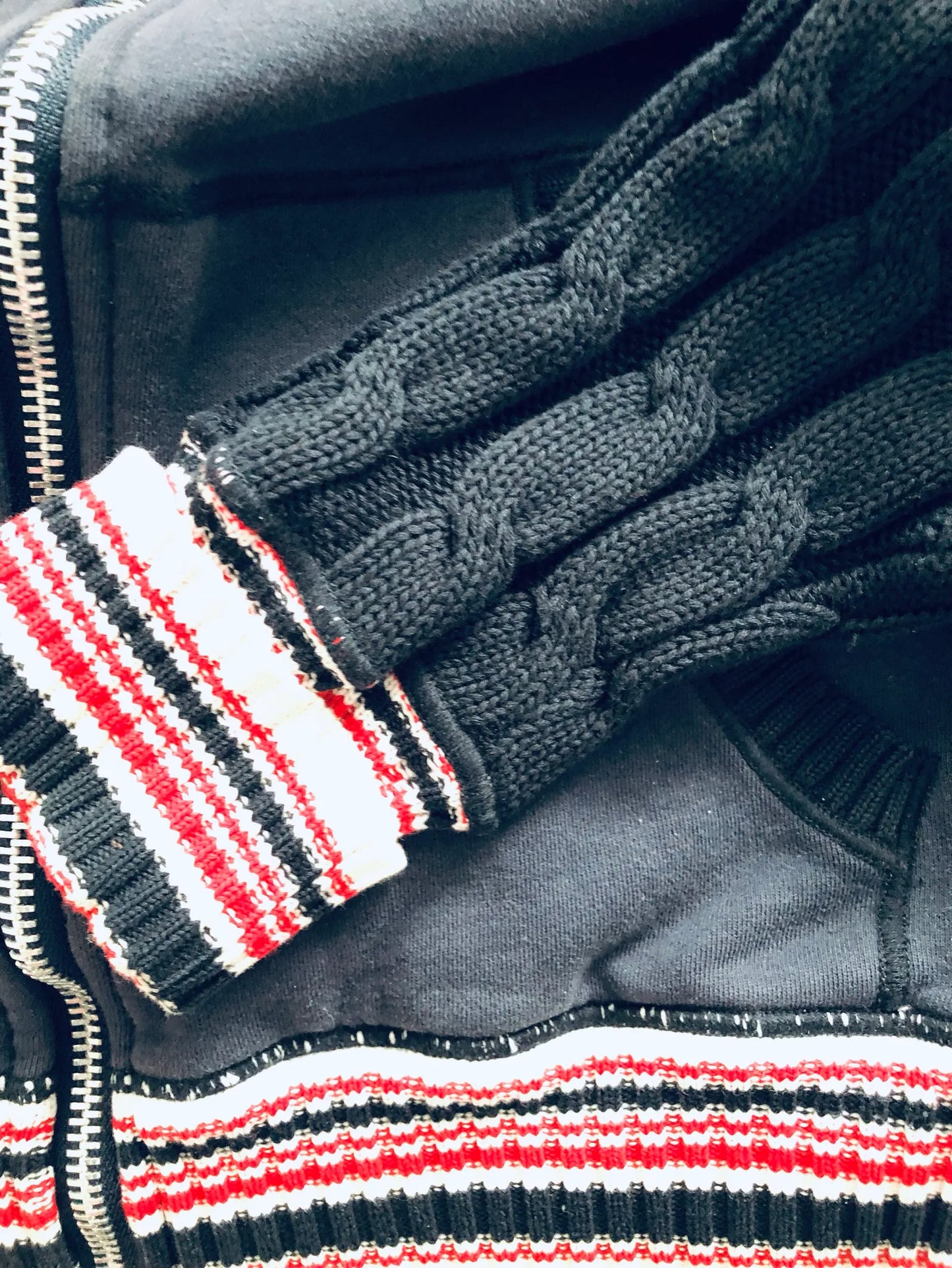 Dolce & Gabbana Yacht Racing Team Zipper Cable Knit Hoodie