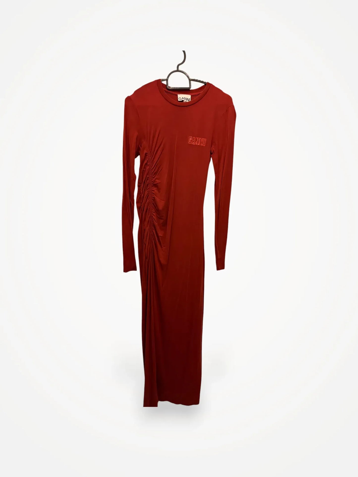 Ganni Crinkle Maxi Dress