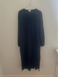 Ganni Svart Crinklad Kvalitet Dress