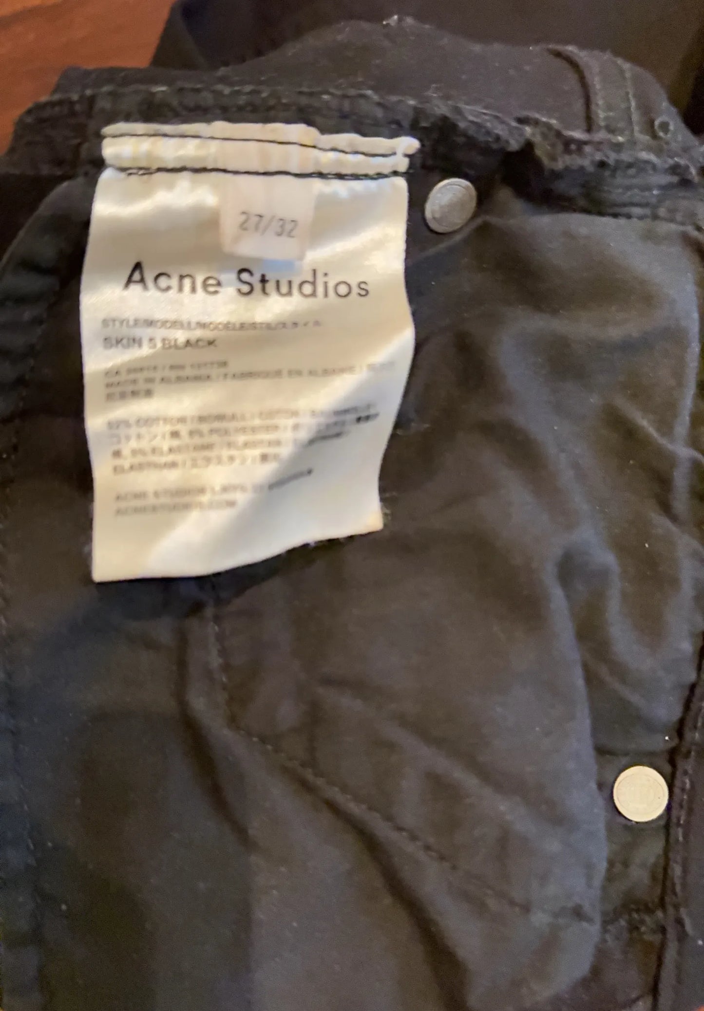 Acne Studios Skin 5 Black-jeans