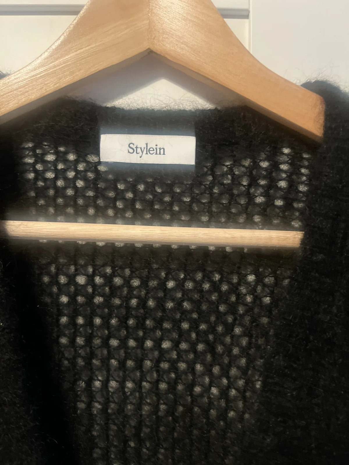 Stylein Pointelle Mohair - Nasira Black Cardigan