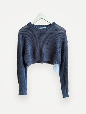 The Frankie Shop Abi Cropped Knit Sweater
