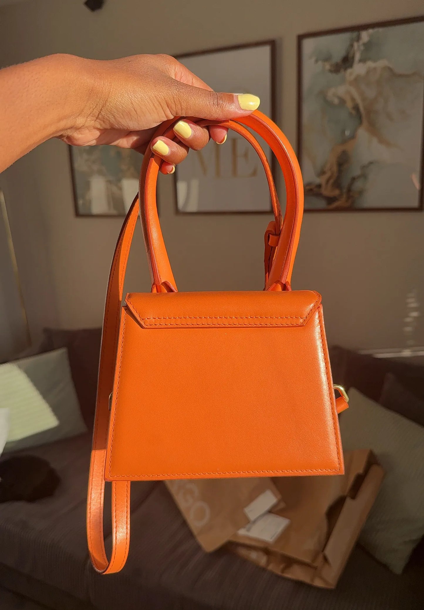 Jacquemus Le Chiquito-skinnhandväska NWOT