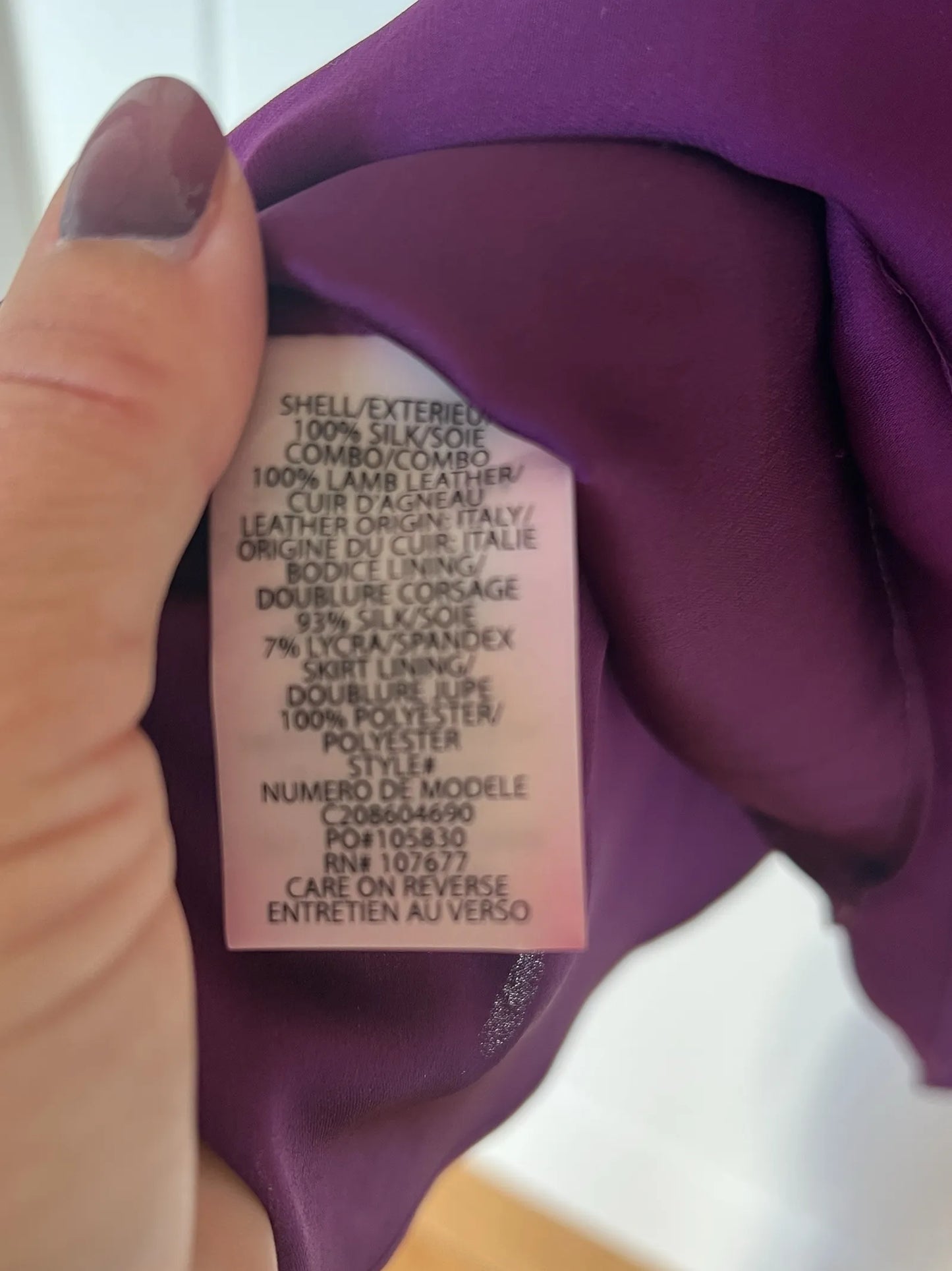 Alice & Olivia-sidenklänning NWOT