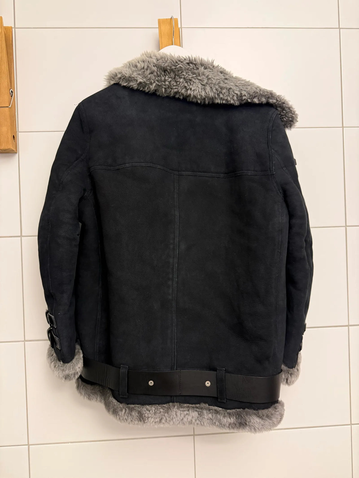 Acne Studios Velocite Suede-skinnjacka