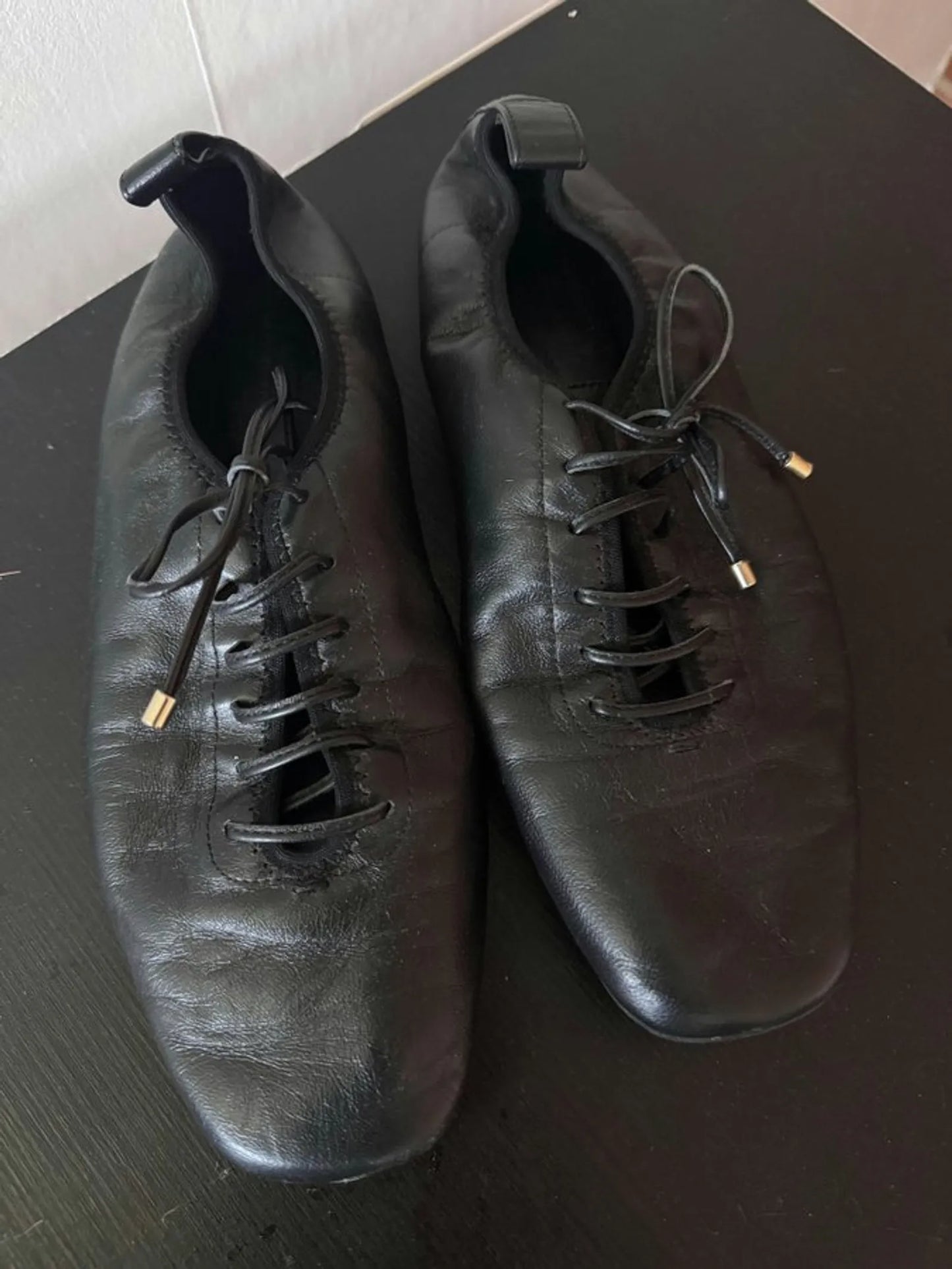 Arket Lace-up Derby Flats-skinnloafers-loafers