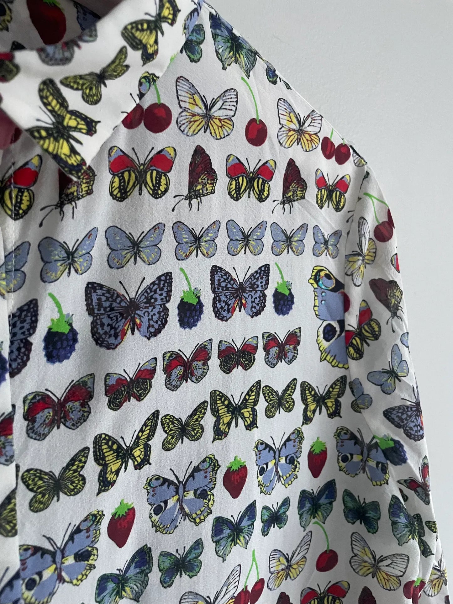 Versace X H&M Butterfly Silk Blouse