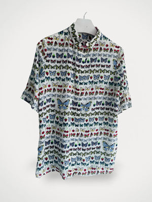 Versace X H&M Butterfly Silk Blouse