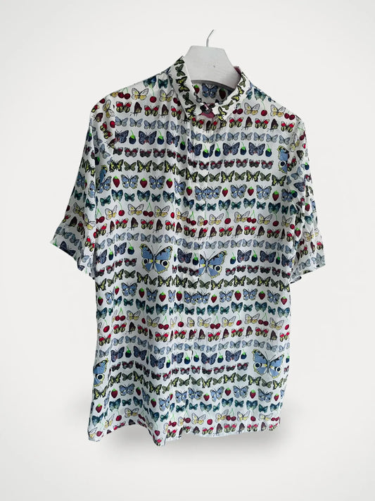 Versace X H&M Butterfly Silk Blouse