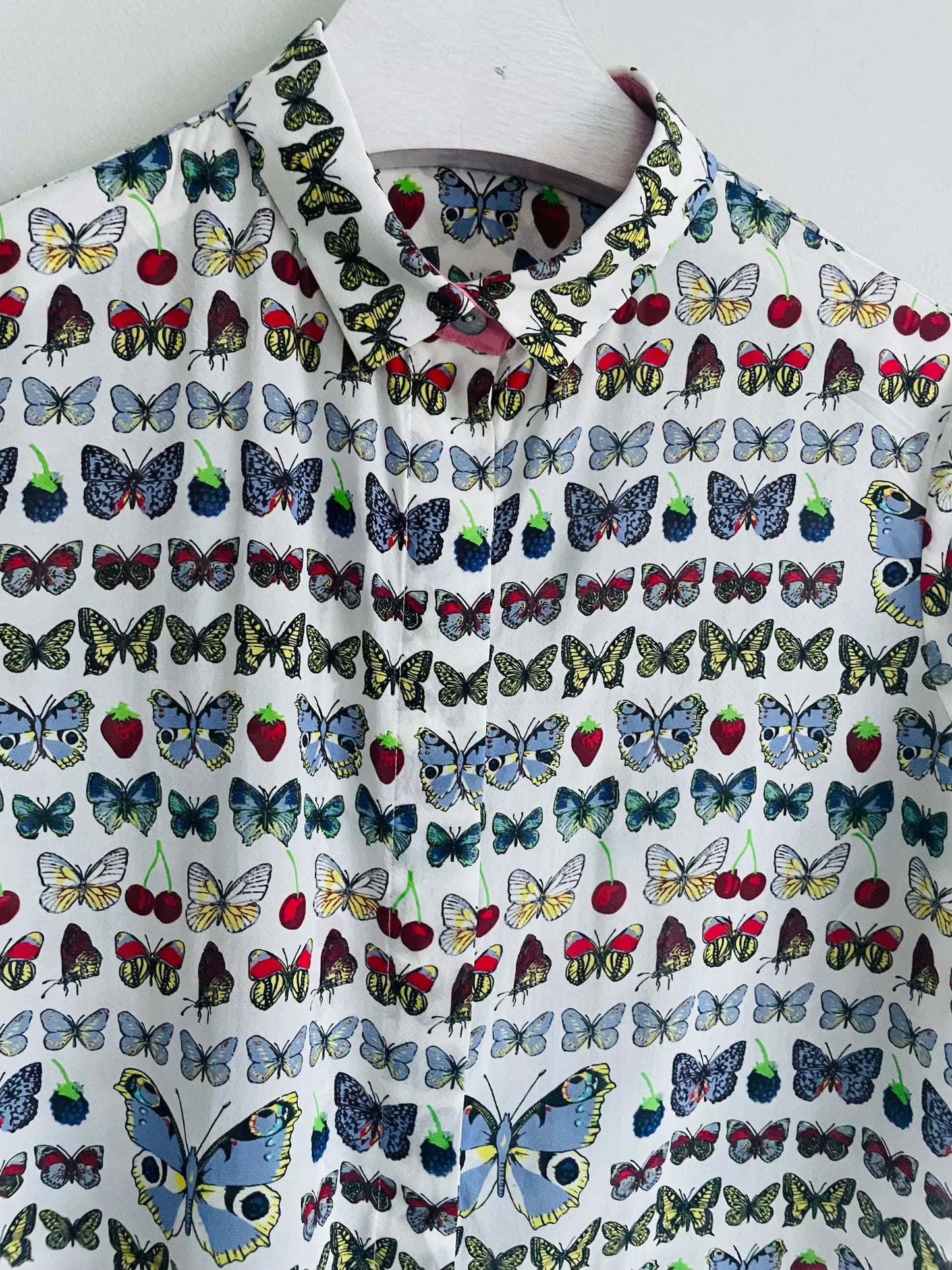 Versace X H&M Butterfly Silk Blouse