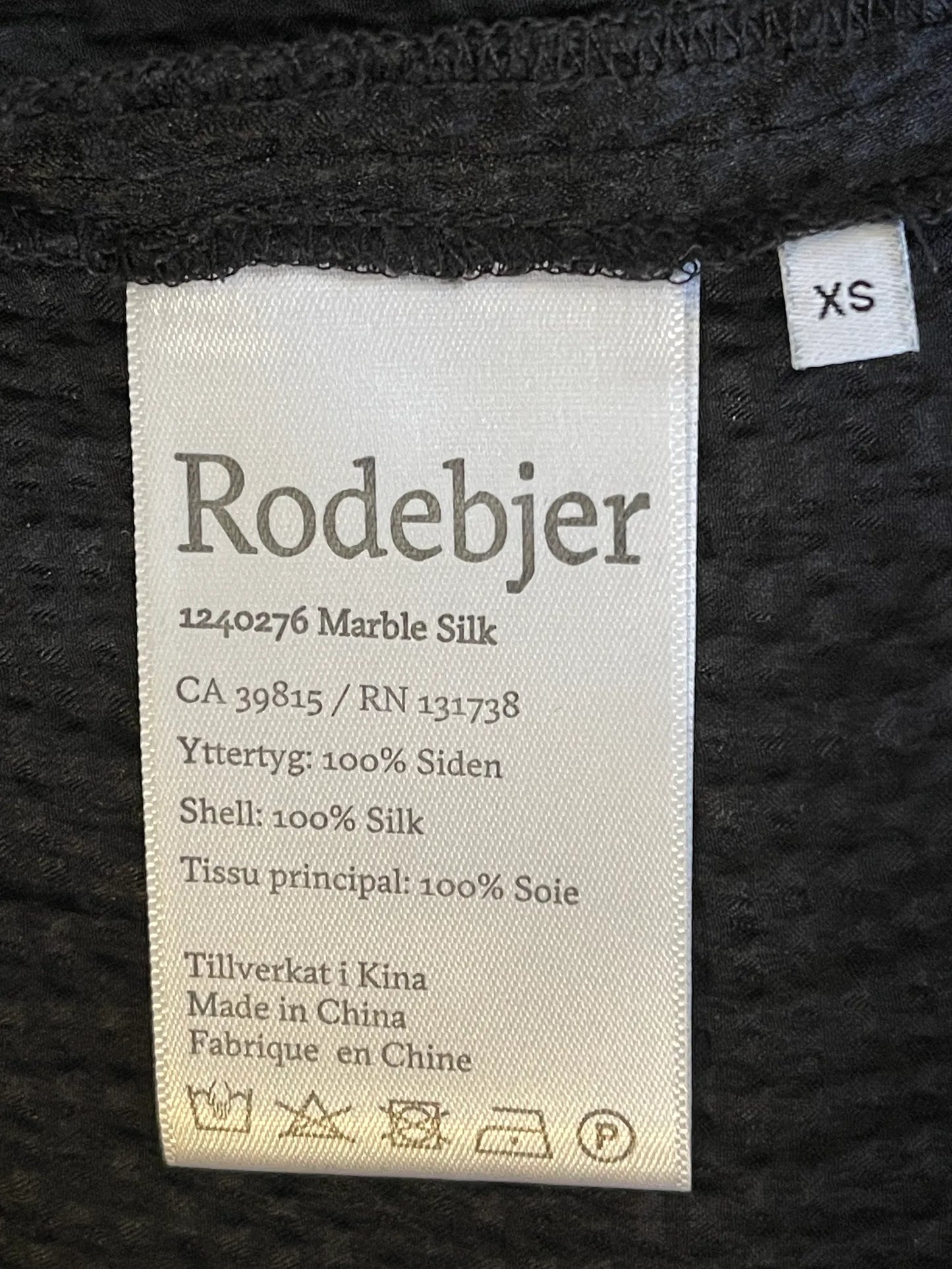 Rodebjer Marble Silk-sidenblus
